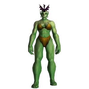Naked Caravan Worker - Orc Female Transform - NPC - Cataclysm Classic