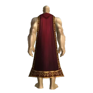 Crimson Silk Cloak