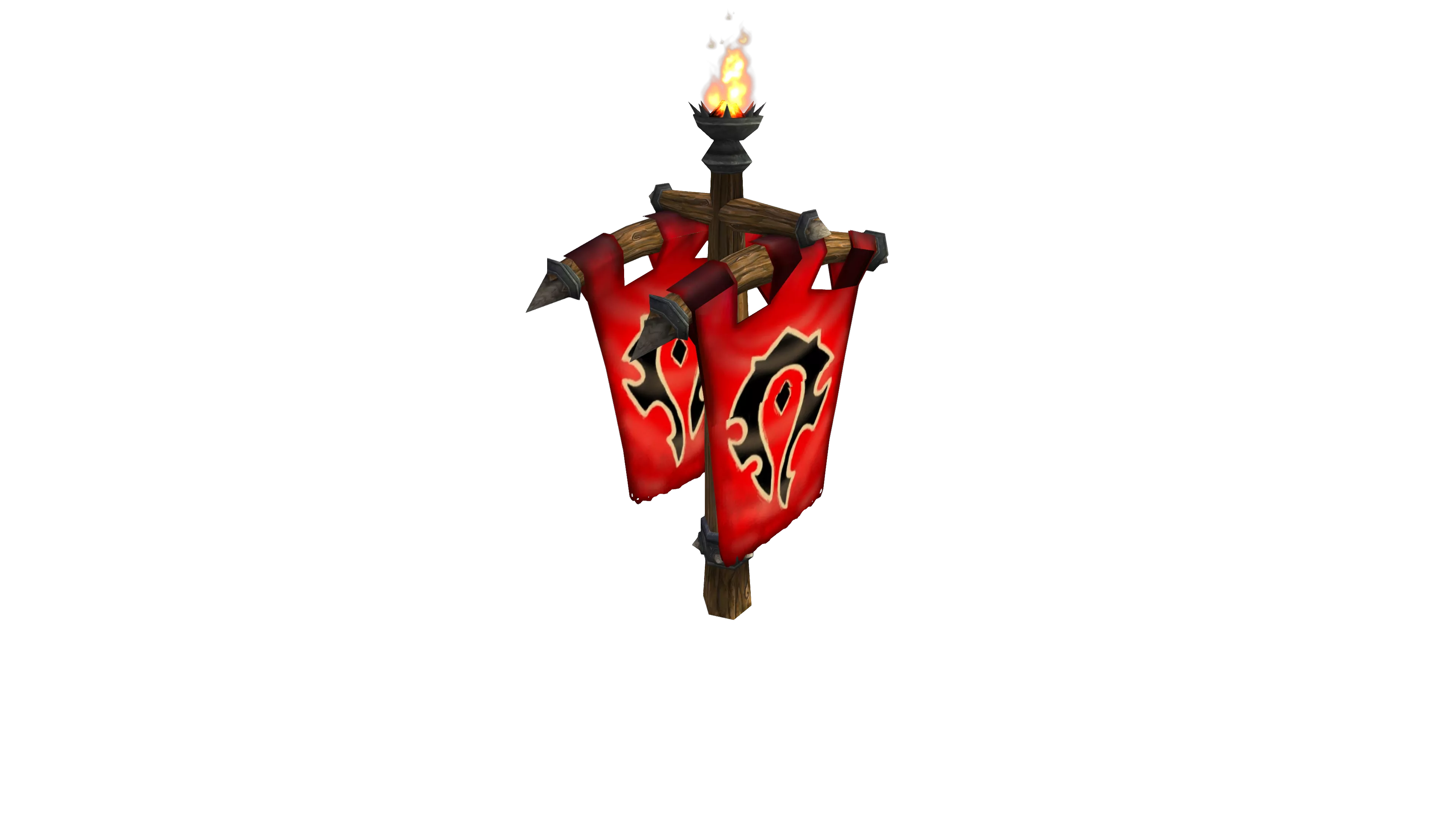 Fortified Horde Banner - Decor - World of Warcraft, image size:3840x2160