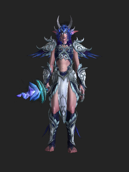 princess polly baby blue dress DH Transmog: Personalize Your Warrior Look in WoW main image 1