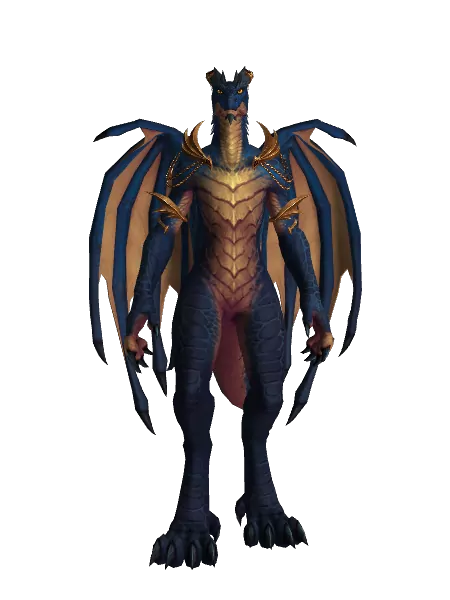 Dracthyr Blue-Black - Outfit - 10.2.5 PTR