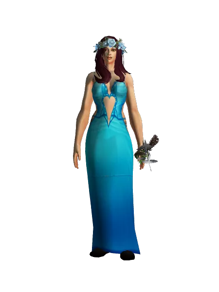 big blue dress wow Nia Maxi Dress Blue in Lycra