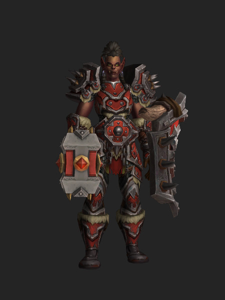 人気メーカー・ブランド Mag'har Orc Warrior—套装—魔兽世界 Protection ファンデーション