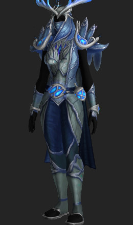 Winterborn Tunic Night Fae Covenant Court of Night Cloth Armor Set