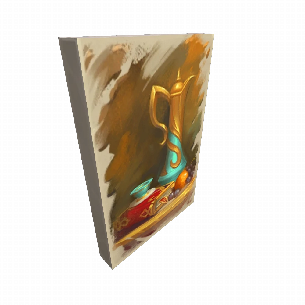 "Brunch and a Book" Unframed Painting