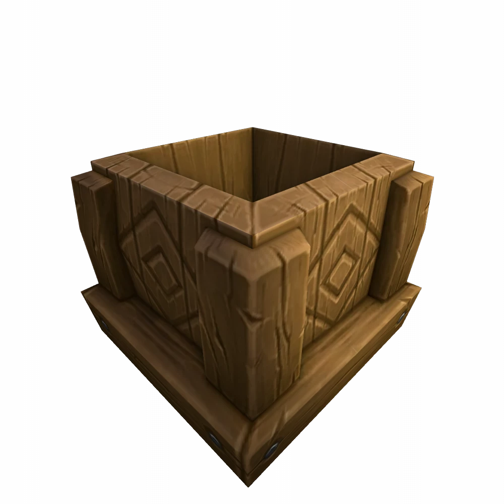 Open Sturdy Wooden Crate