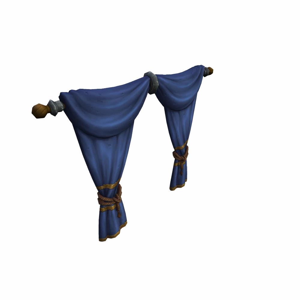 Tied-Open Folk Curtains