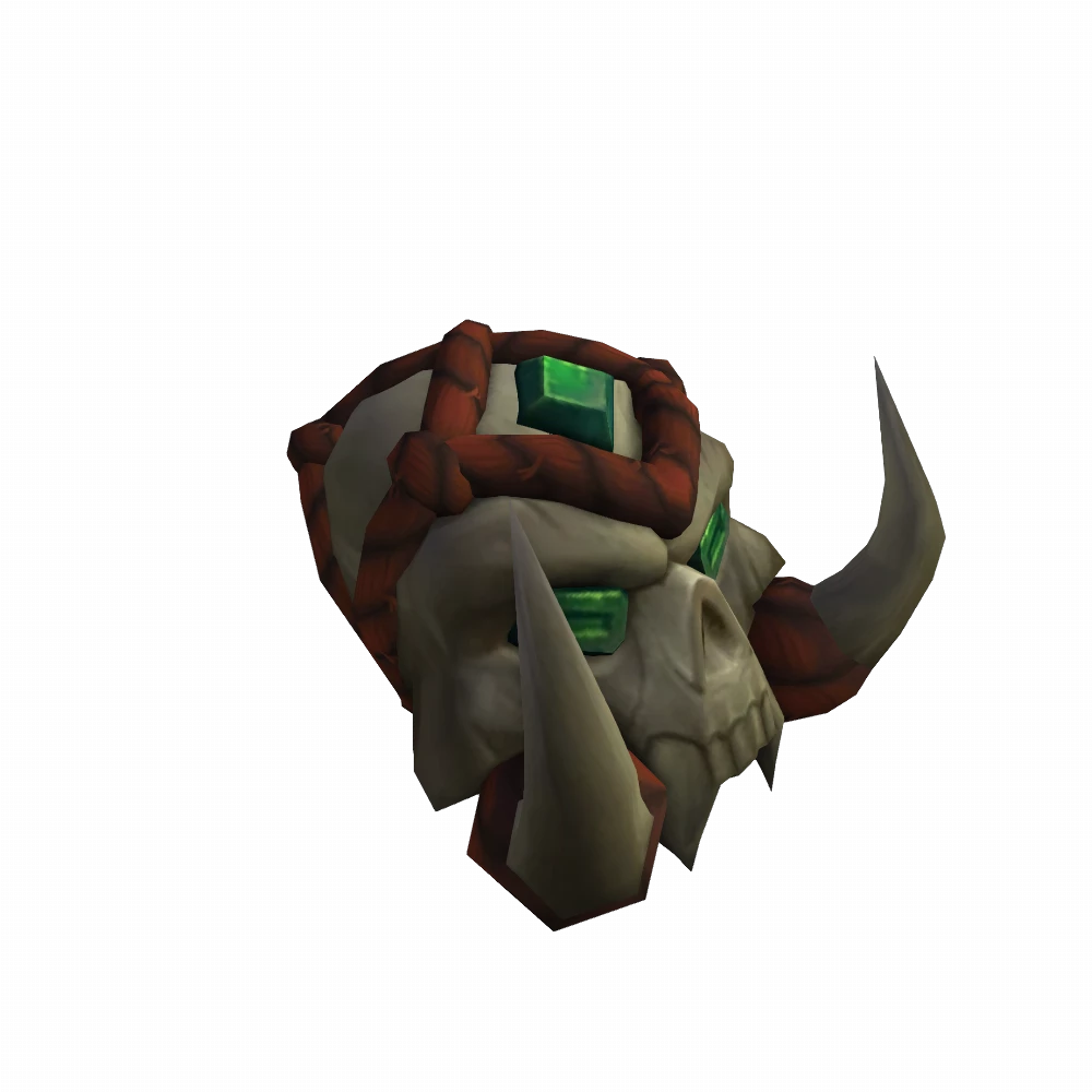 Emerald-Encrusted Amani Ritual Skull