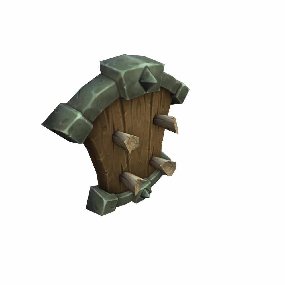 Iron-Reinforced Wooden Rack