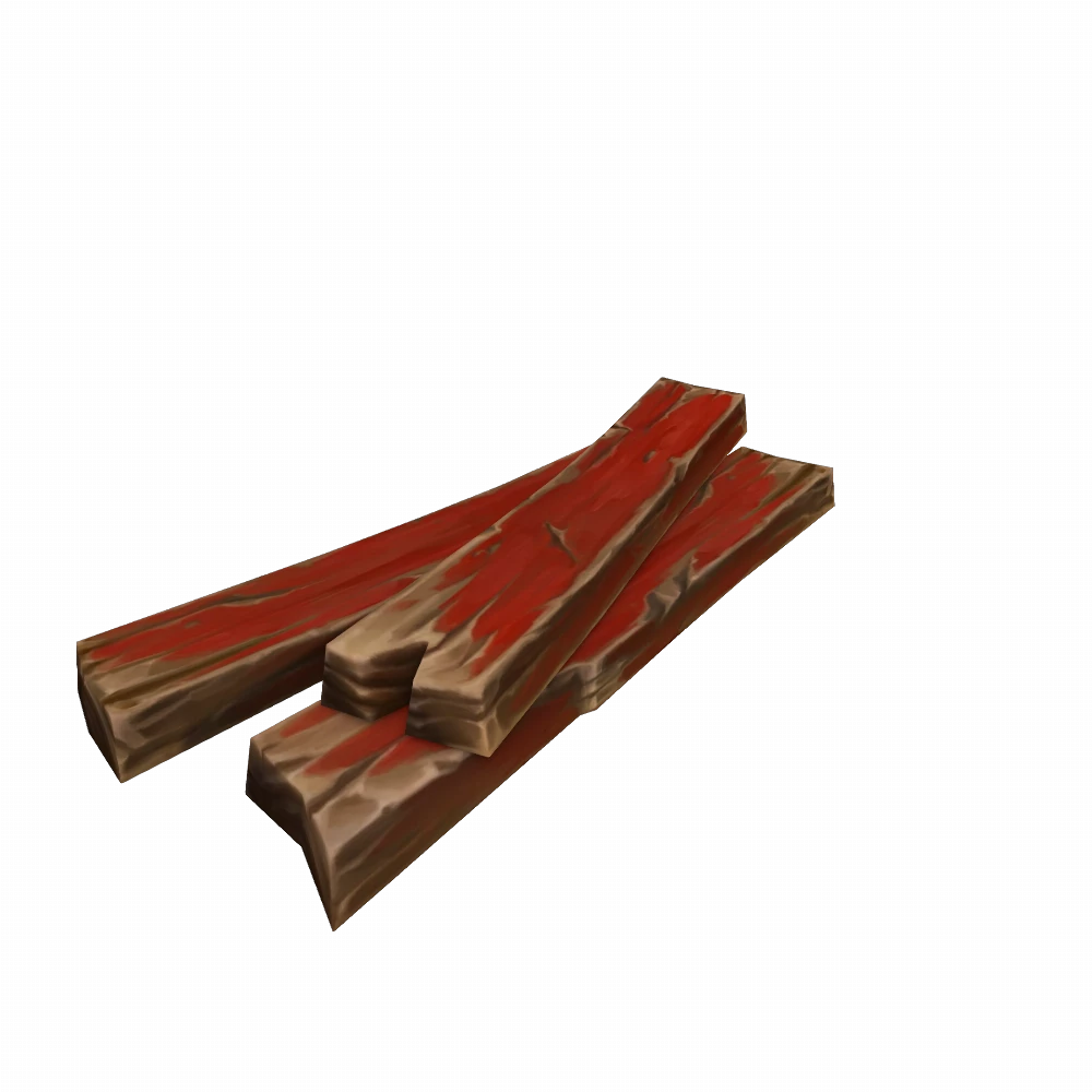 Painted Wood Scrap Pile