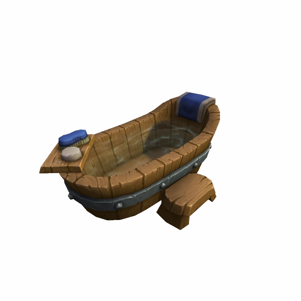 Sturdy Wooden Bathtub