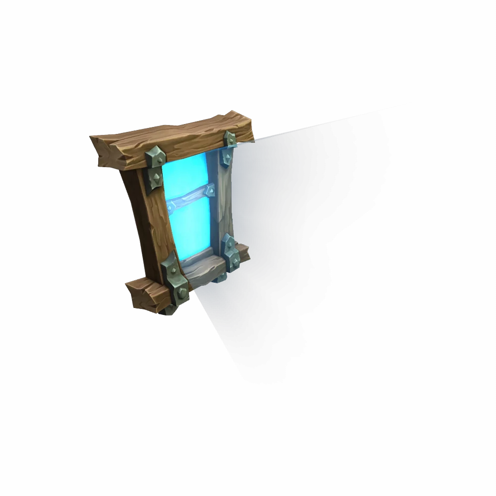 Iron-Reinforced Wooden Window - [Decor] - World of Warcraft