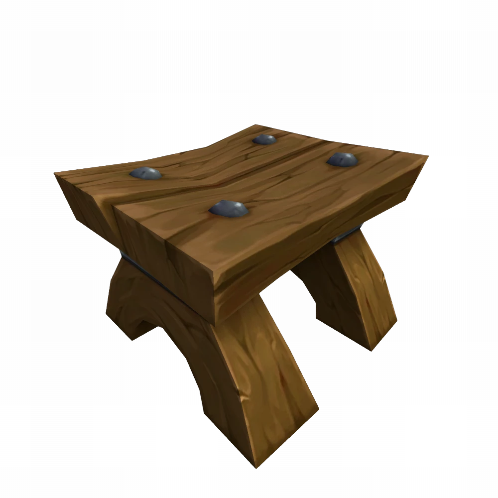 Small Wooden Footstool