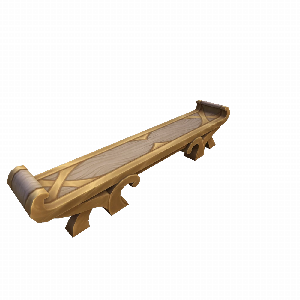 Elegant Carved Bench