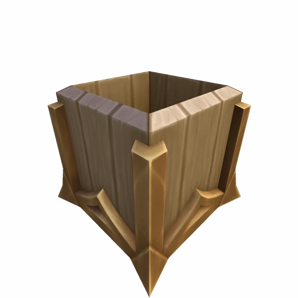 Open Elven Wood Crate