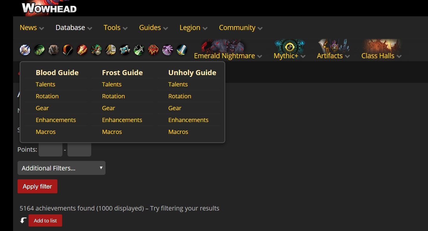 Upcoming Wowhead Navigation Menu Redesign - Noticias de Wowhead