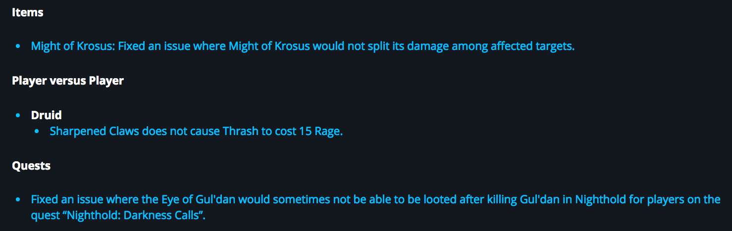 Patch 7.1.5 Hotfixes for January 25th—wowhead新闻—[Classic PTR]