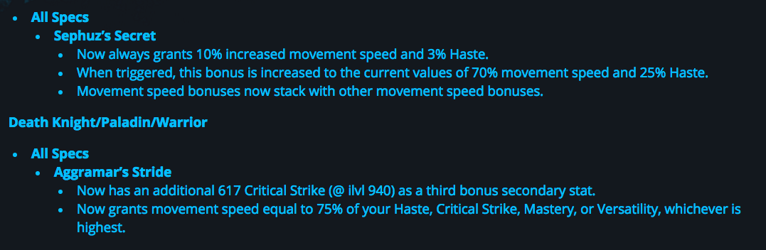 wow legion ptr notes 7.2 class nerf