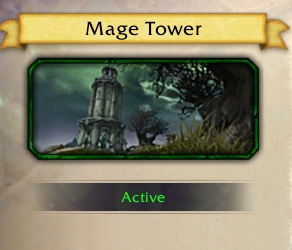 mage tower wow challenge quest not showing