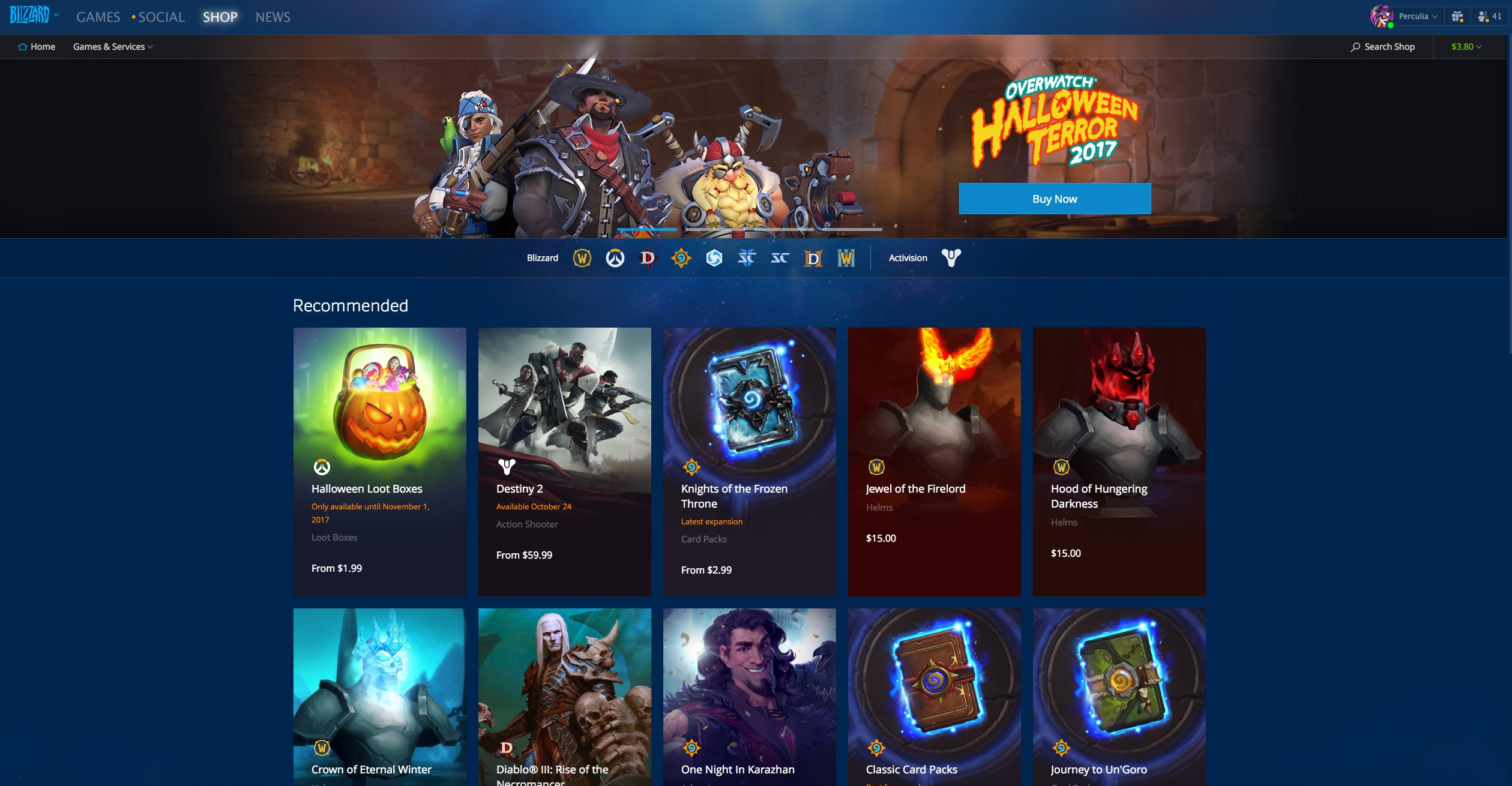 Blizzard Balance Gifting Now Available! — All News — Blizzard News