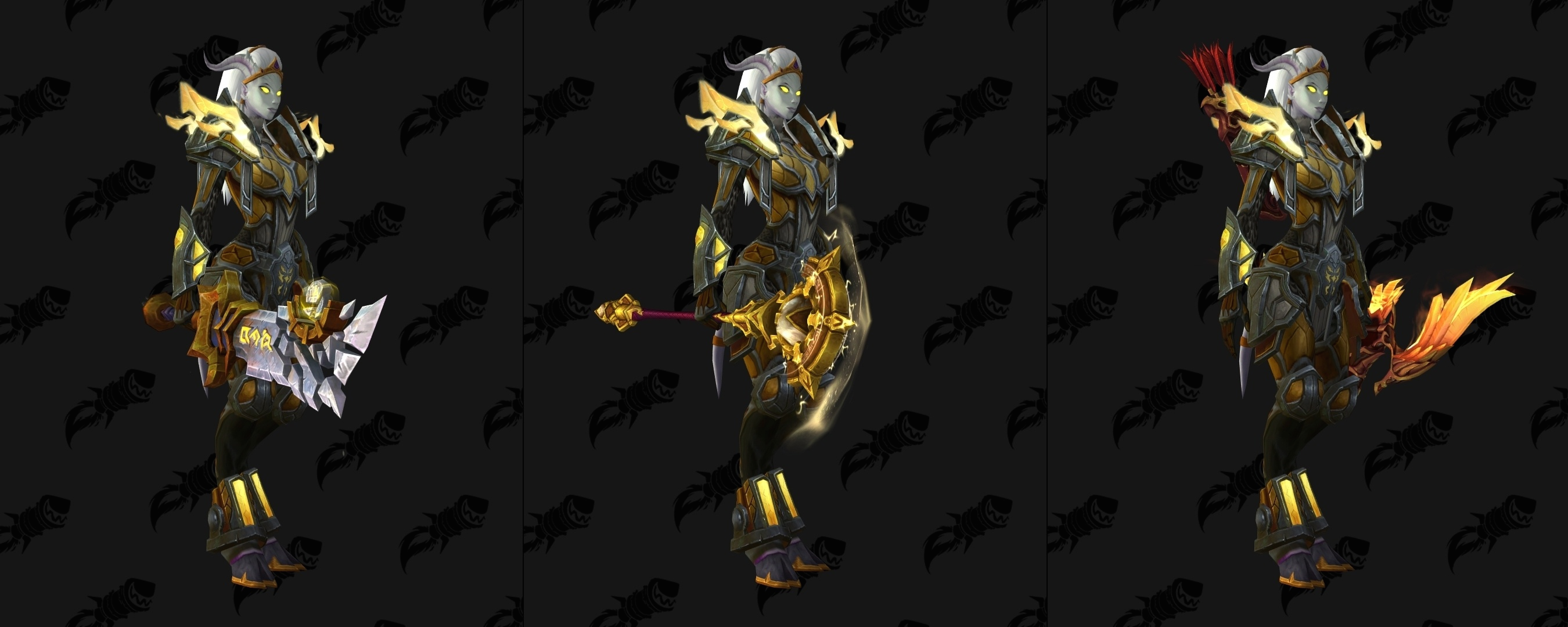 suggestions for the Lightforged Draenei Allied Race, including matching wea...