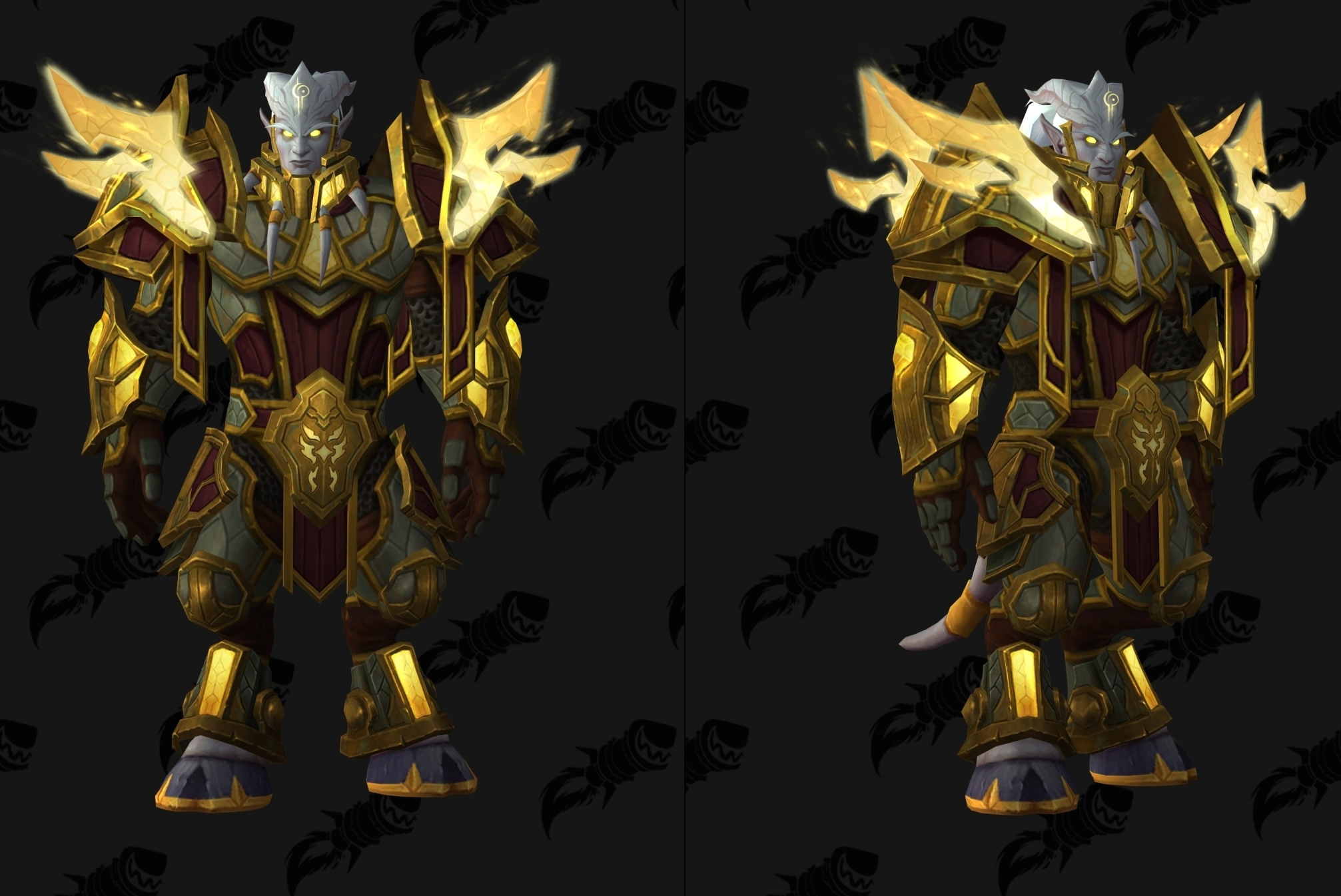 Lightforged Draenei Heritage Armor sets recently received hotfixes--Void El...