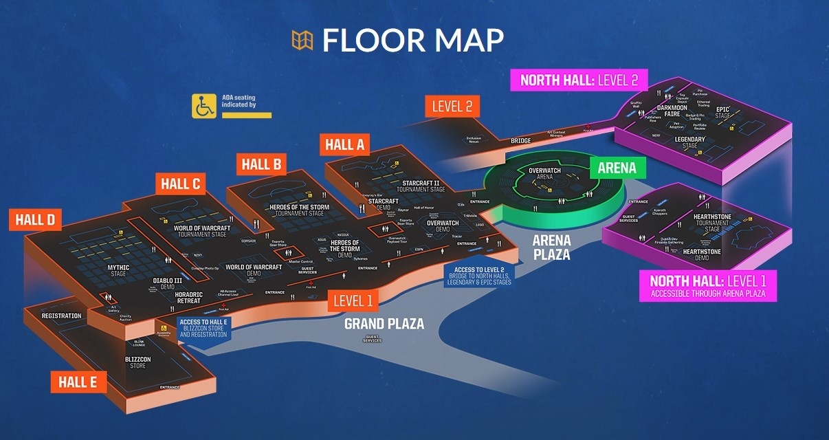 BlizzCon Floor Map Has Been Uncovered Новости Wowhead