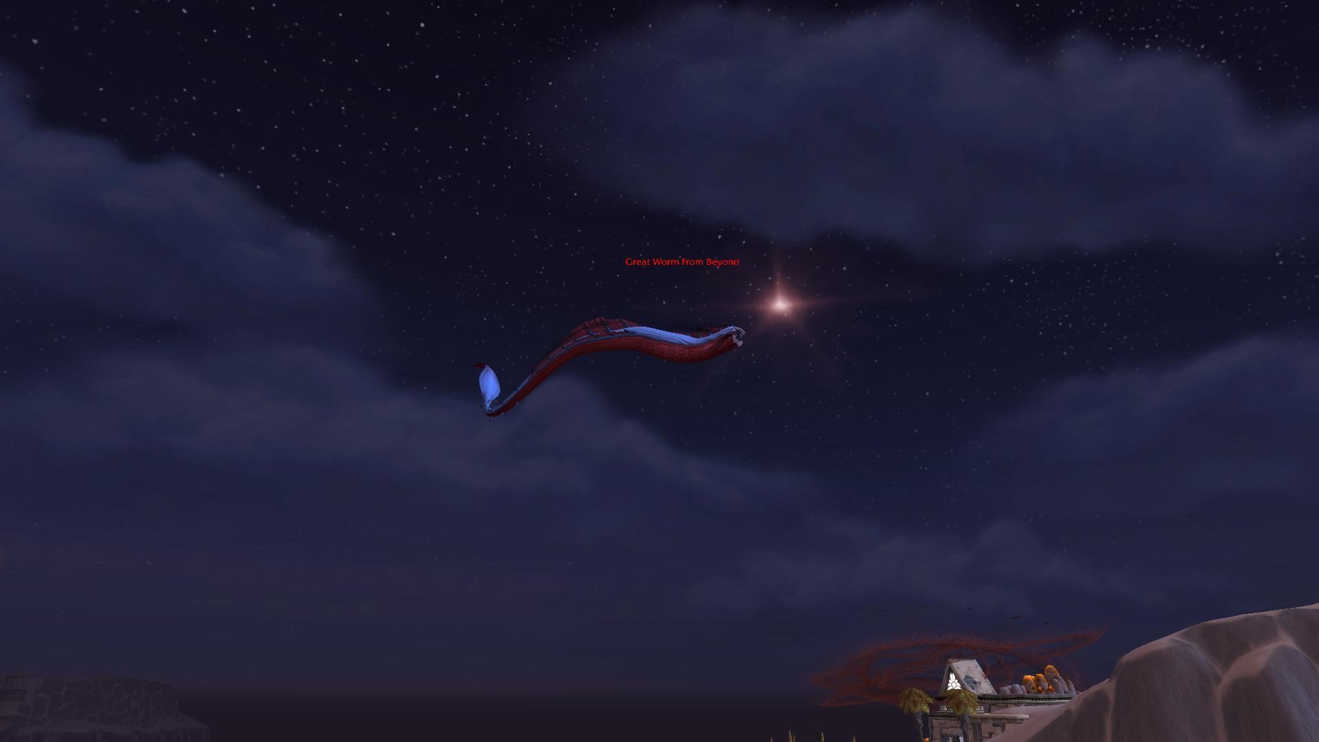 Der Great Worm From Beyond Und Das Fliegen Wahrend Der Angriffe