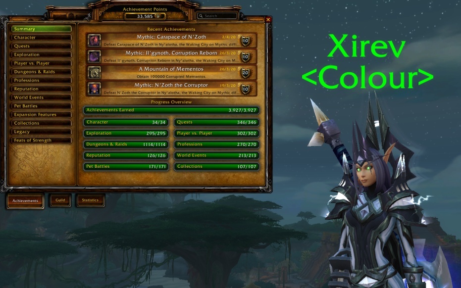 Spieler erlangt jeden einzelnen World of Warcraft Erfolg in Battle for Azeroth Wowhead News