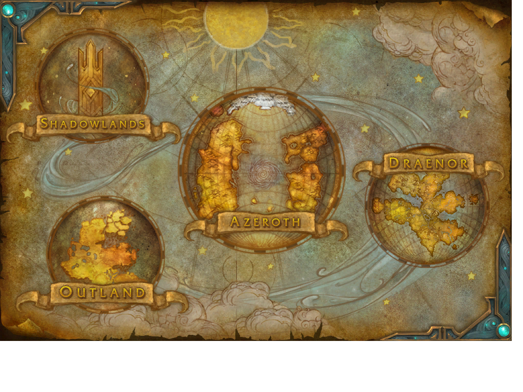 New Azeroth Cosmic Map with Shadowlands Included - Wowhead News