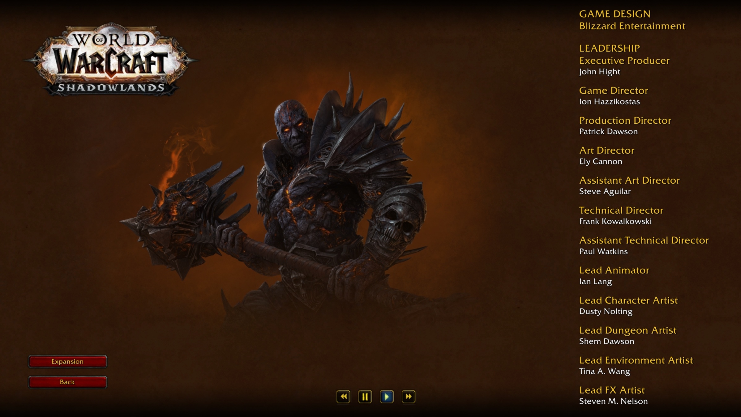 New Shadowlands and Previous Expansion Credits Screens - Wowhead News