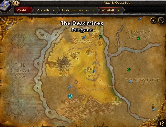 Shadowlands Adds Entrance Indicators on Zone Maps for OldWorld