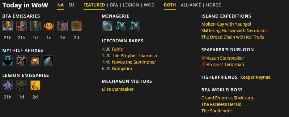 Today In Wow Updated To Track Icecrown Rares Shows Next Bronjahm