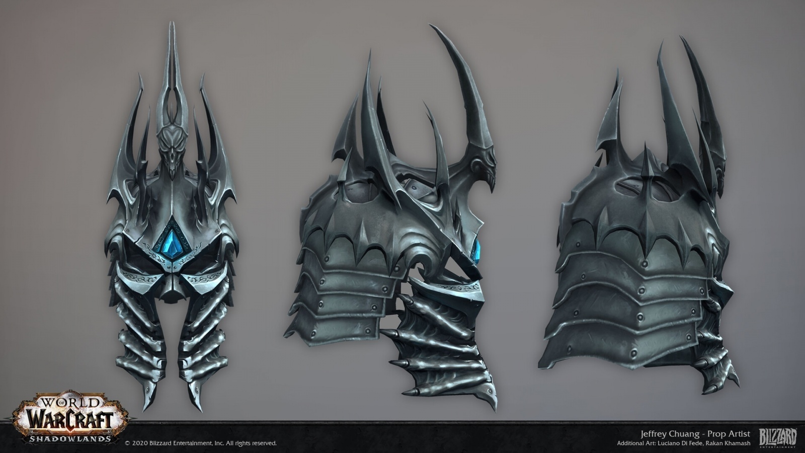Shadowlands Art Blast Helm of Domination by Prop Artist Jeffrey Chuang Wowhead News