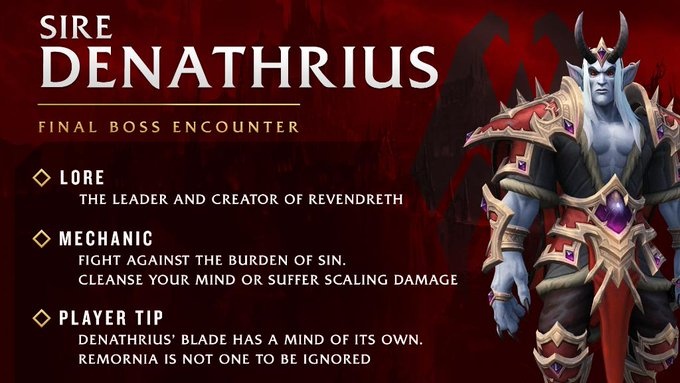 LFR Sire Denathrius Infographic Tips Courtesy of the World of Warcraft ...