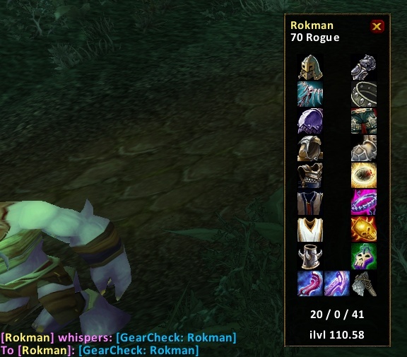 Gear Check From Anywhere with "GearCheck" Weak Aura in Burning Crusade  Classic - Wowhead News