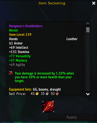 Do Not Override Socketed Shards of Domination - Use the Soulfire Chisel ...