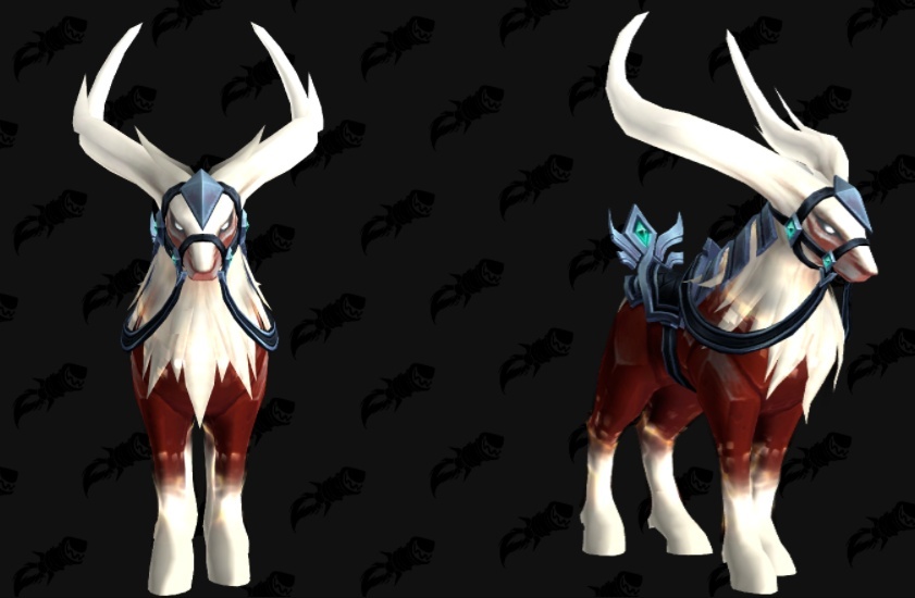 Preview of New Cervid Mounts from Zereth Mortis in Shadowlands Patch 9.