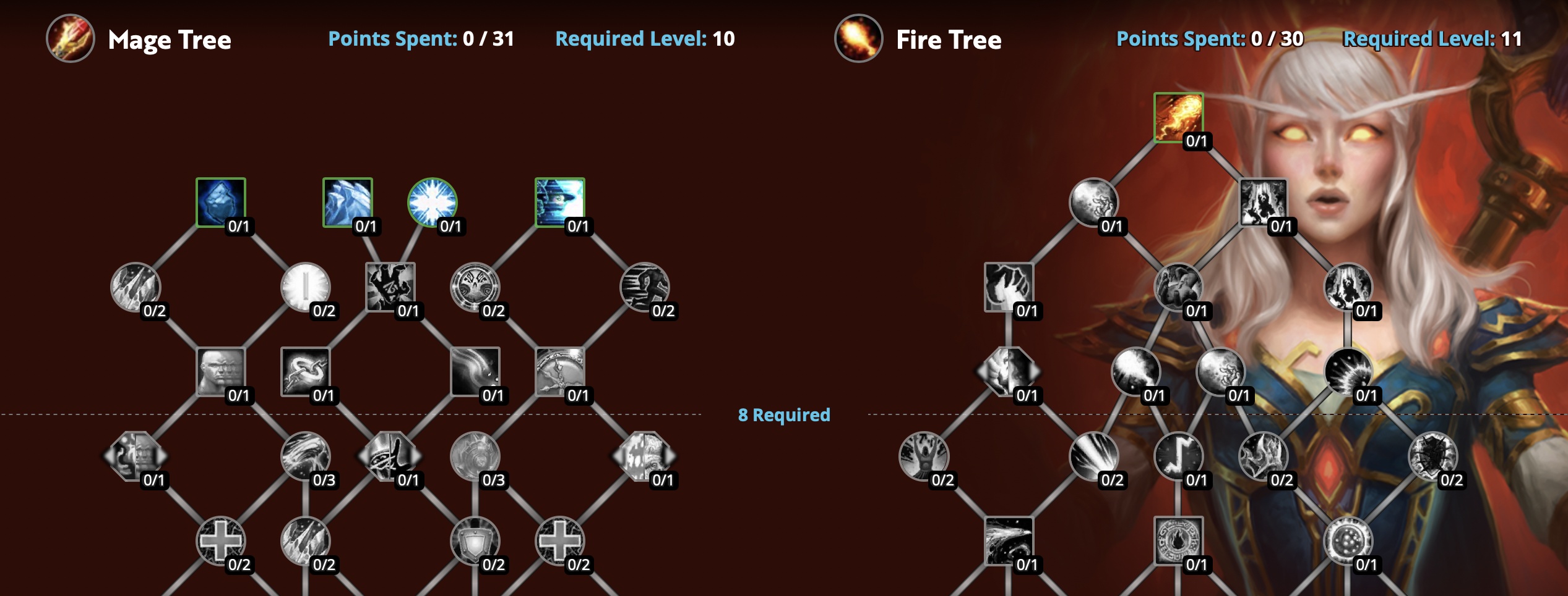 MagierTalentbäume jetzt im DragonflightRechner verfügbar Wowhead News
