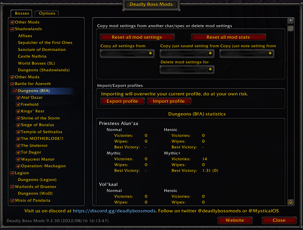 DBM 애드온이 코어와 던전, 두 개의 모듈로 나뉠 예정 - 와우헤드 뉴스