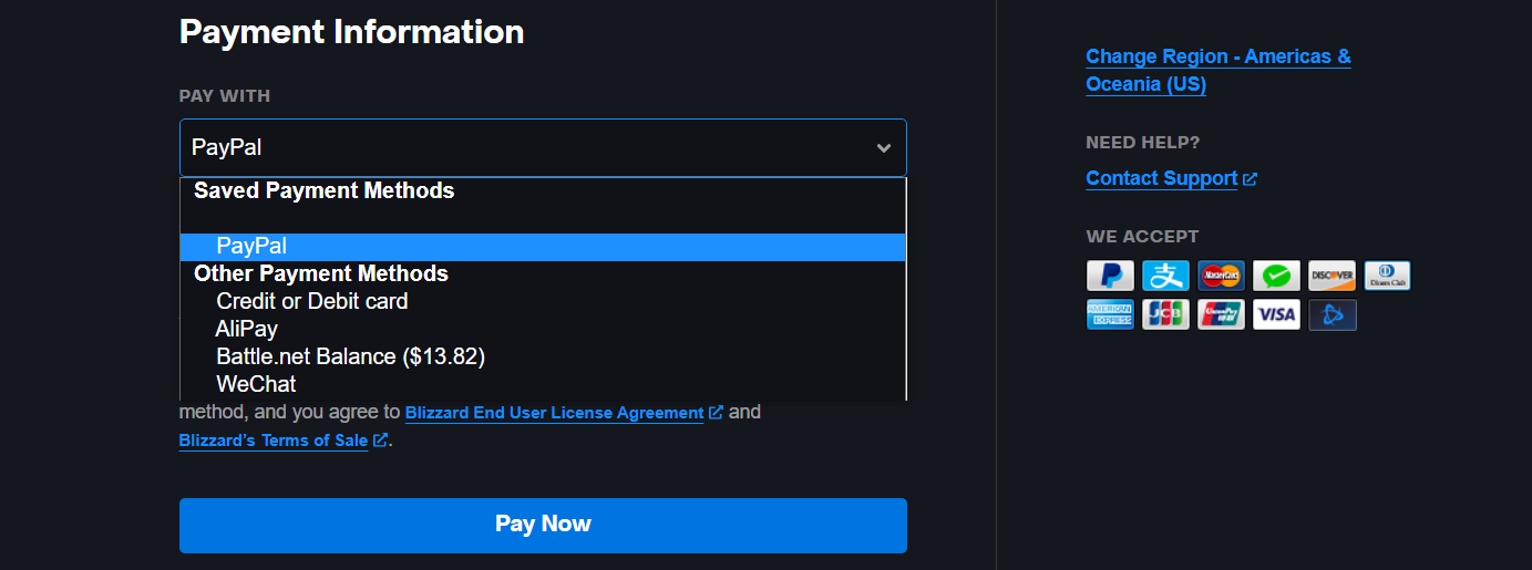 Battle.net / Blizzard – Support