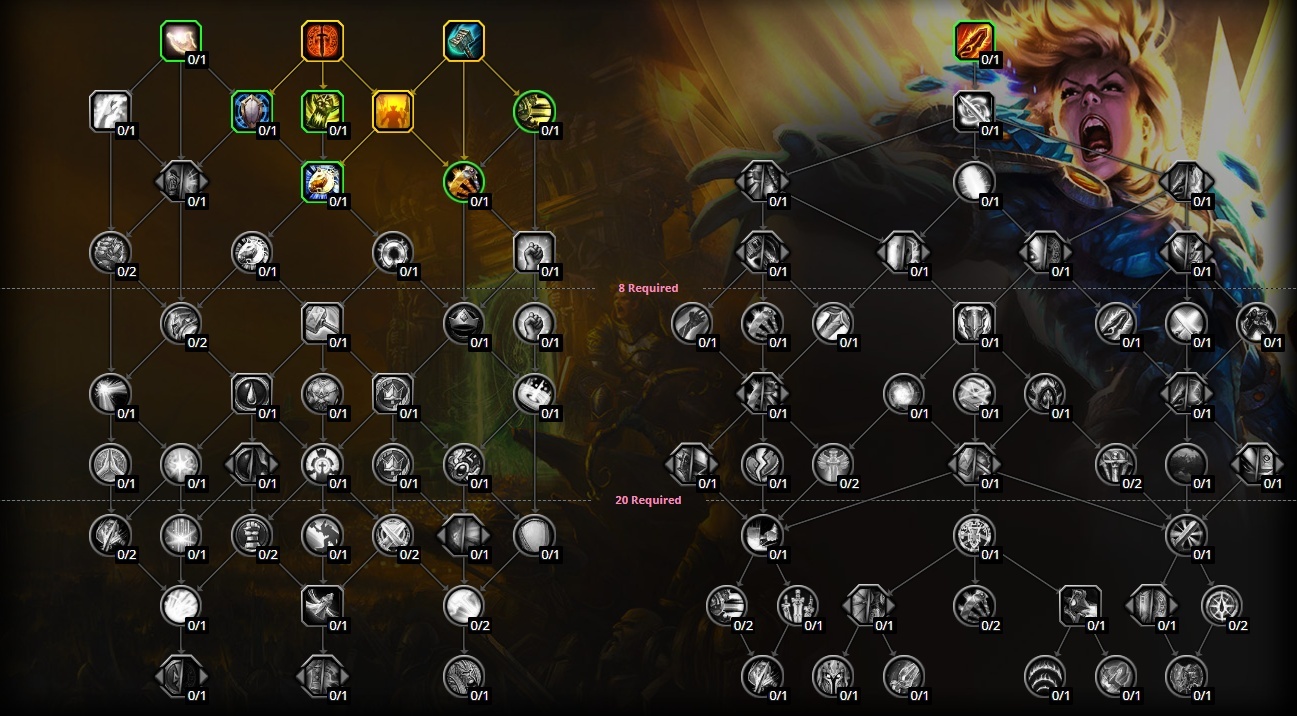 Arbres de talent du Paladin de la 10.0.7 maintenant disponibles dans le calculateur de talents