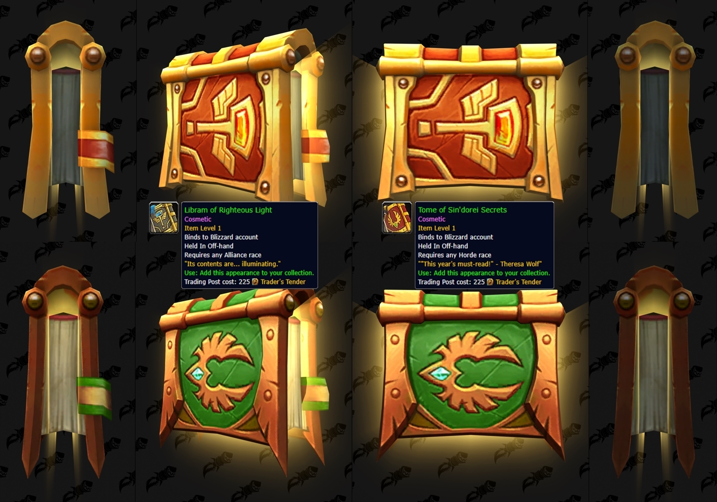 Cosmetic Offhand Librams Coming to the Trading Post this Spring