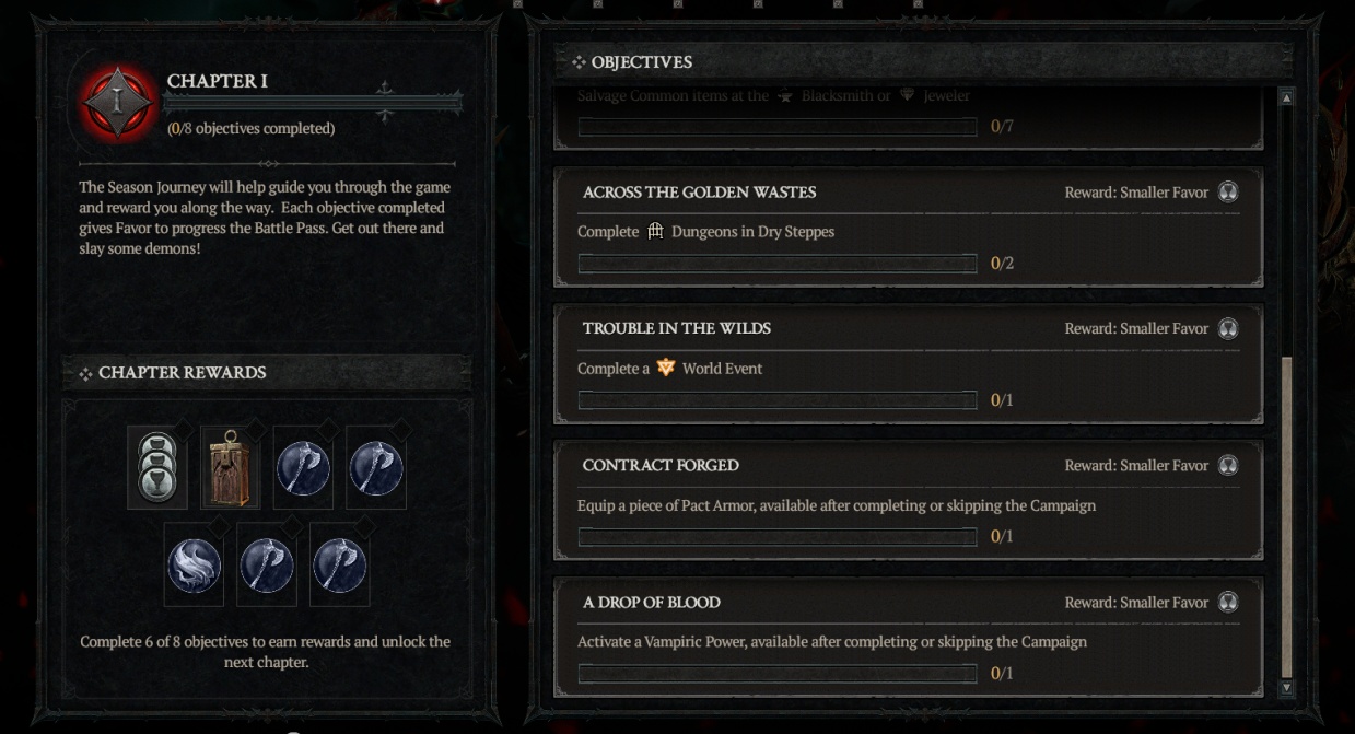 Season Journey Objectives are NOT Progressing in Diablo 4 Season 2 ...