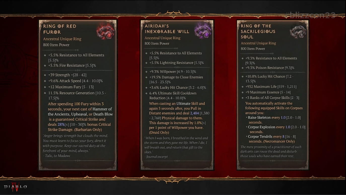 Best Builds for Each Malignant Ring - Diablo 4 Season 2 - Actualités ...