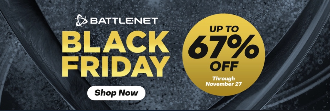 Save up to 67% off on Battle.net Black Friday Sale