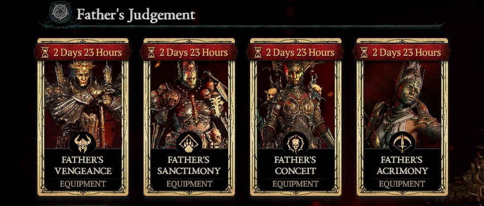 Last Chance to Obtain the Father's Judgement Collection - Diablo 4