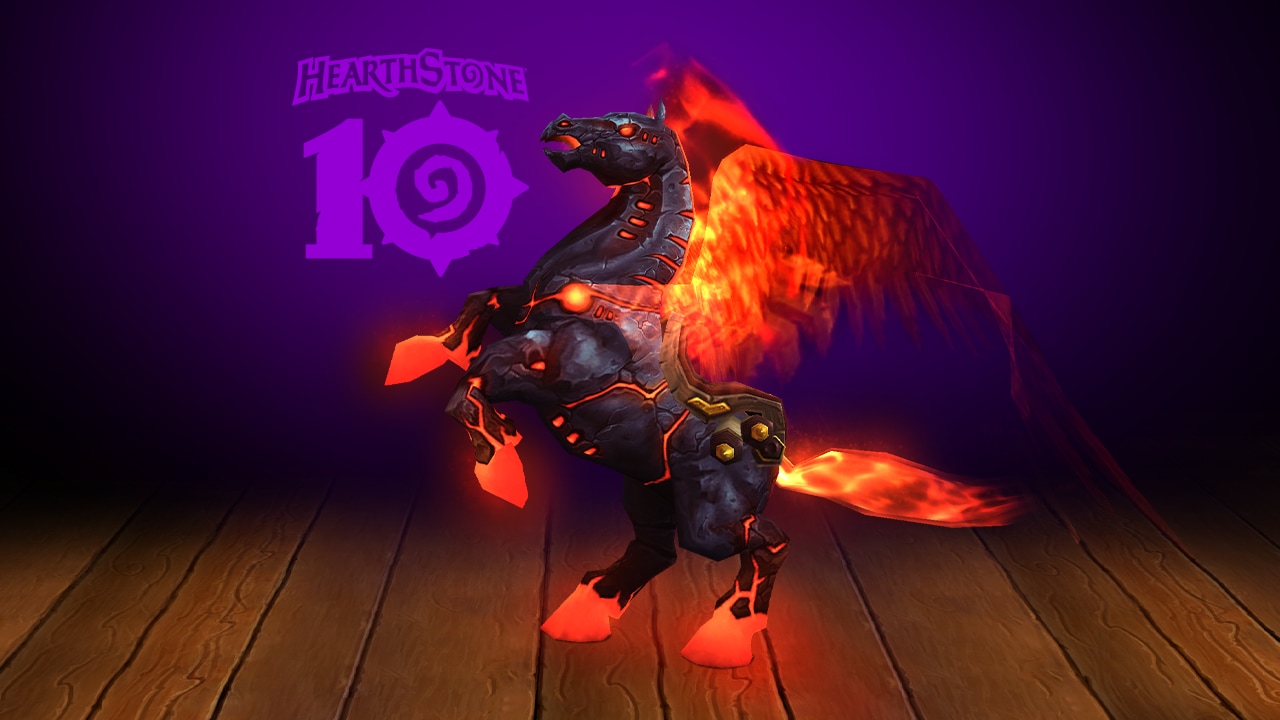 Free Fiery Hearthsteed Mount Now Available Log In to Hearthstone By