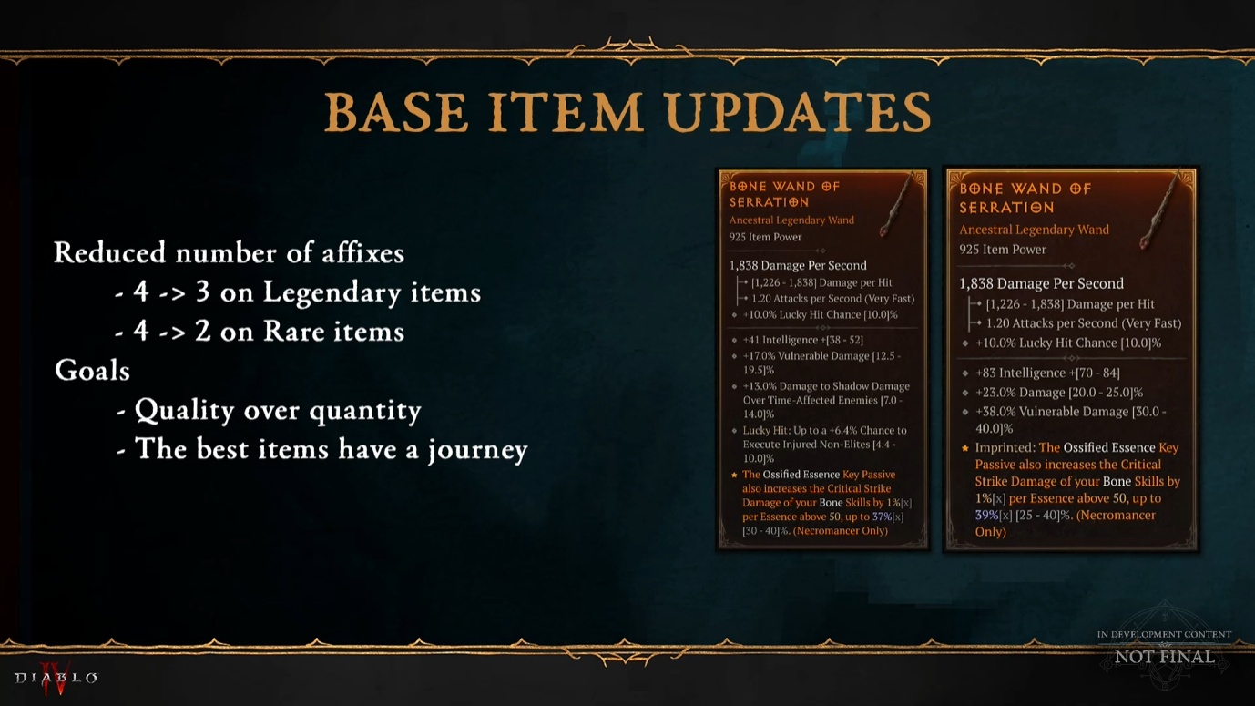 Number Of Affixes On Items To Be Reduced in Diablo 4 Season 4—wowhead新闻 ...