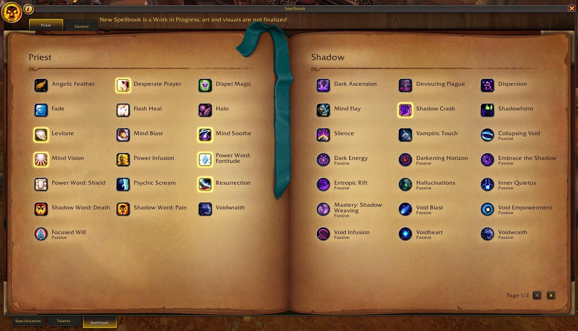 Early First Look at New Spellbook UI in The War Within Alpha - Новости  Wowhead